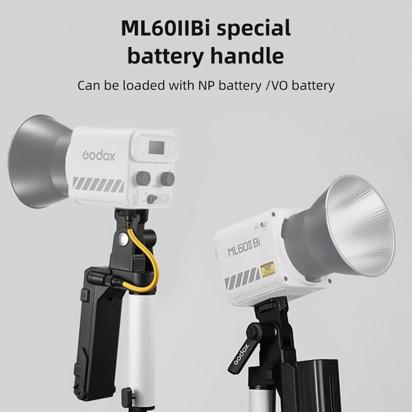 Godox AK-B01 Maniglia batteria NP-F per Godox ML60II Bi Godox AK-B01 Maniglia batteria NP-F per Godox ML60II Bi